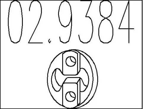 Anschlagpuffer, Schalldämpfer MTS 02.9384 Bild Anschlagpuffer, Schalldämpfer MTS 02.9384