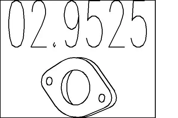 Dichtung, Abgasrohr MTS 02.9525