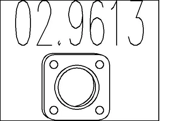 Dichtung, Abgasrohr MTS 02.9613