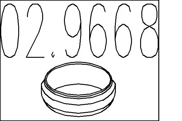 Dichtring, Abgasrohr MTS 02.9668