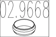 Dichtring, Abgasrohr MTS 02.9668