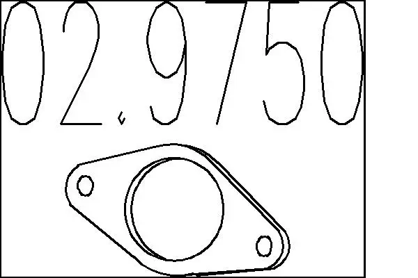 Dichtung, Abgasrohr MTS 02.9750