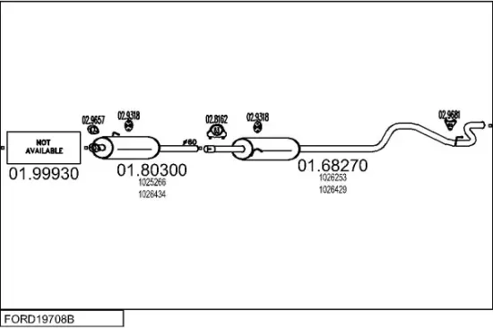 Endschalldämpfer MTS 01.60802 Bild Endschalldämpfer MTS 01.60802