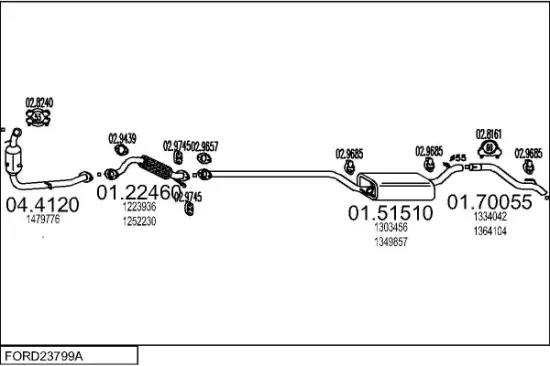 Endschalldämpfer MTS 01.60907 Bild Endschalldämpfer MTS 01.60907