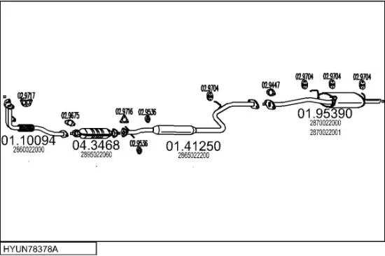 Flexrohr, Abgasanlage vorne vorne MTS 01.81070 Bild Flexrohr, Abgasanlage vorne vorne MTS 01.81070