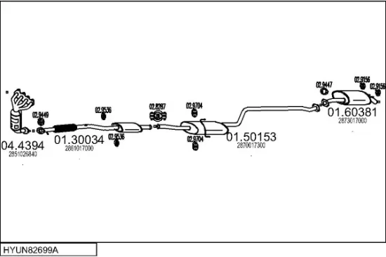 Mittelschalldämpfer MTS 01.80750 Bild Mittelschalldämpfer MTS 01.80750