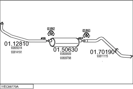 Endschalldämpfer MTS 01.92220 Bild Endschalldämpfer MTS 01.92220
