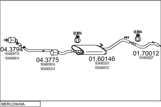 Endschalldämpfer MTS 01.60515 Bild Endschalldämpfer MTS 01.60515
