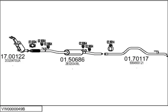Endschalldämpfer MTS 01.60331 Bild Endschalldämpfer MTS 01.60331