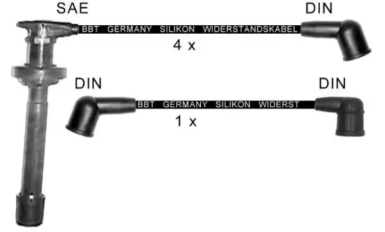 Zündleitungssatz BBT ZK1680 Bild Zündleitungssatz BBT ZK1680