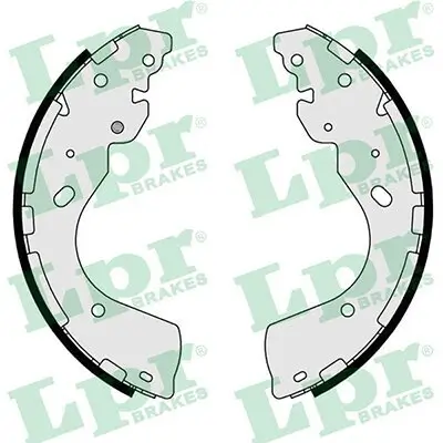 Bremsbackensatz Hinterachse LPR 01073 Bild Bremsbackensatz Hinterachse LPR 01073