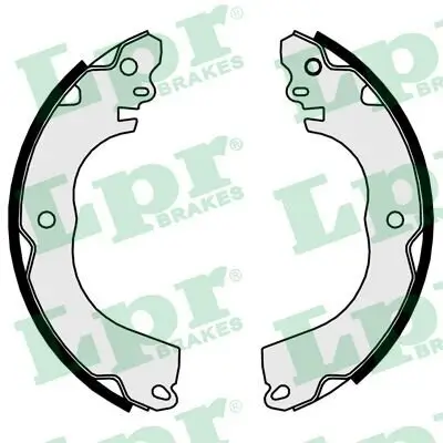 Bremsbackensatz Hinterachse LPR 01097 Bild Bremsbackensatz Hinterachse LPR 01097