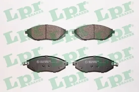 Bremsbelagsatz, Scheibenbremse Vorderachse LPR 05P1629 Bild Bremsbelagsatz, Scheibenbremse Vorderachse LPR 05P1629