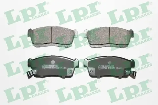 Bremsbelagsatz, Scheibenbremse Vorderachse LPR 05P1632 Bild Bremsbelagsatz, Scheibenbremse Vorderachse LPR 05P1632