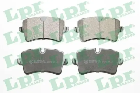 Bremsbelagsatz, Scheibenbremse Hinterachse LPR 05P1826 Bild Bremsbelagsatz, Scheibenbremse Hinterachse LPR 05P1826