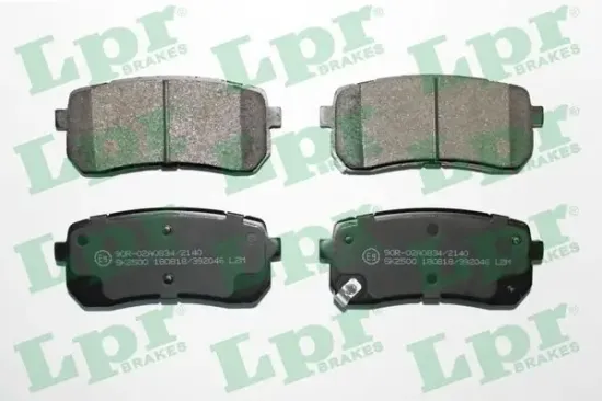 Bremsbelagsatz, Scheibenbremse Hinterachse LPR 05P2046 Bild Bremsbelagsatz, Scheibenbremse Hinterachse LPR 05P2046