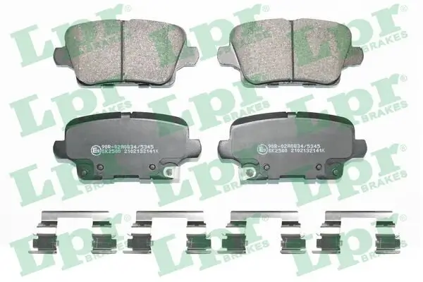 Bremsbelagsatz, Scheibenbremse Hinterachse LPR 05P2141K