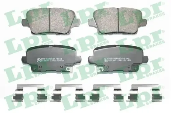 Bremsbelagsatz, Scheibenbremse Hinterachse LPR 05P2141K Bild Bremsbelagsatz, Scheibenbremse Hinterachse LPR 05P2141K