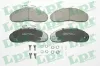 Bremsbelagsatz, Scheibenbremse Vorderachse LPR 05P414