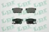 Bremsbelagsatz, Scheibenbremse Hinterachse LPR 05P508