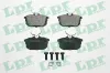 Bremsbelagsatz, Scheibenbremse Hinterachse LPR 05P621