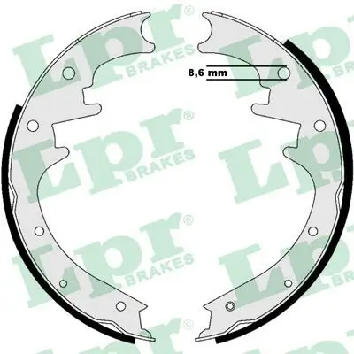 Bremsbackensatz Hinterachse LPR 07205