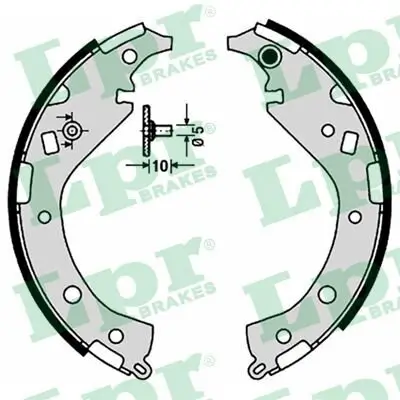 Bremsbackensatz Hinterachse LPR 09170