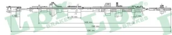 Seilzug, Kupplungsbetätigung LPR C0034C Bild Seilzug, Kupplungsbetätigung LPR C0034C