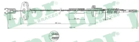 Seilzug, Kupplungsbetätigung LPR C0035C Bild Seilzug, Kupplungsbetätigung LPR C0035C