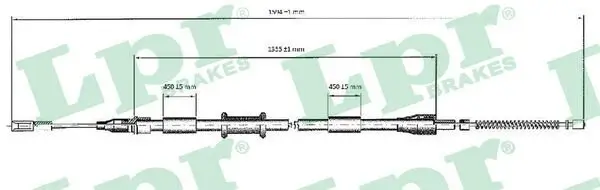 Seilzug, Feststellbremse hinten links hinten rechts LPR C0038B