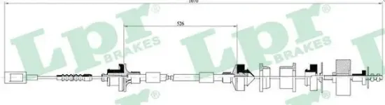 Seilzug, Kupplungsbetätigung LPR C0061C Bild Seilzug, Kupplungsbetätigung LPR C0061C