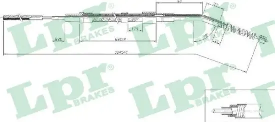 Seilzug, Feststellbremse LPR C0067B Bild Seilzug, Feststellbremse LPR C0067B