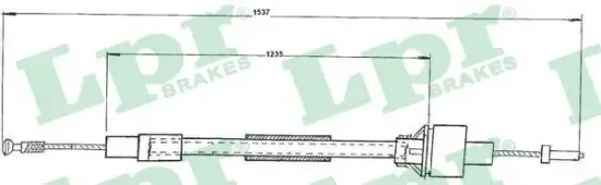 Seilzug, Kupplungsbetätigung LPR C0093C Bild Seilzug, Kupplungsbetätigung LPR C0093C