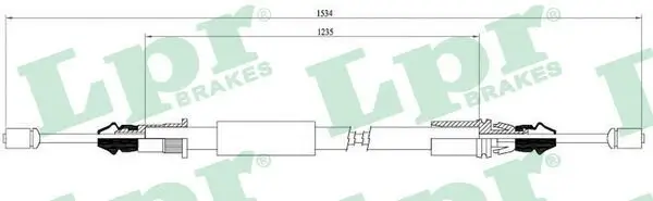Seilzug, Feststellbremse hinten LPR C0108B