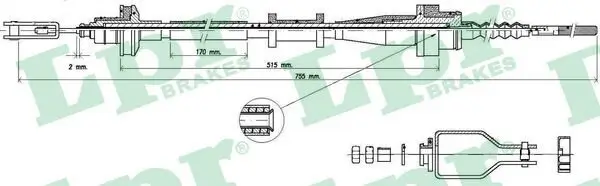 Seilzug, Kupplungsbetätigung LPR C0112C