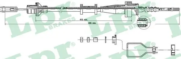 Seilzug, Kupplungsbetätigung LPR C0114C