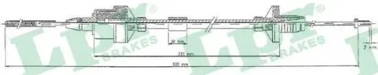 Seilzug, Kupplungsbetätigung LPR C0123C Bild Seilzug, Kupplungsbetätigung LPR C0123C