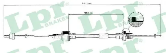 Seilzug, Kupplungsbetätigung LPR C0128C Bild Seilzug, Kupplungsbetätigung LPR C0128C