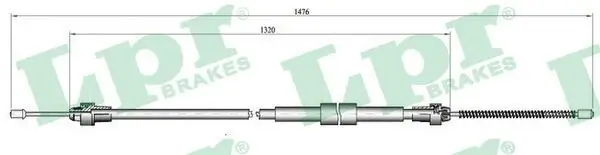 Seilzug, Feststellbremse hinten links LPR C0137B