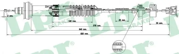 Seilzug, Kupplungsbetätigung LPR C0155C