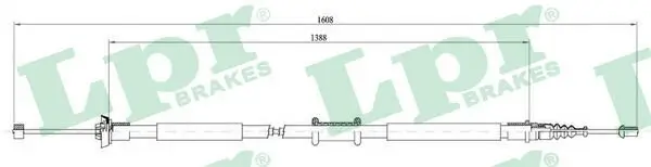Seilzug, Feststellbremse hinten LPR C0198B