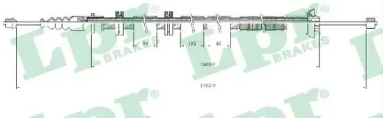 Seilzug, Feststellbremse LPR C0205B Bild Seilzug, Feststellbremse LPR C0205B