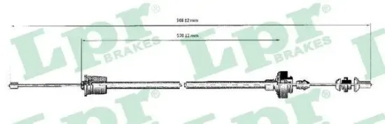 Seilzug, Kupplungsbetätigung LPR C0208C Bild Seilzug, Kupplungsbetätigung LPR C0208C