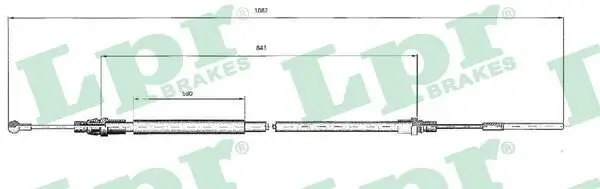 Seilzug, Feststellbremse hinten links LPR C0214B