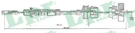 Seilzug, Kupplungsbetätigung LPR C0218C Bild Seilzug, Kupplungsbetätigung LPR C0218C