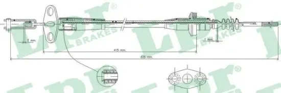 Seilzug, Kupplungsbetätigung LPR C0235C Bild Seilzug, Kupplungsbetätigung LPR C0235C