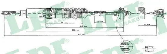 Seilzug, Kupplungsbetätigung LPR C0241C Bild Seilzug, Kupplungsbetätigung LPR C0241C