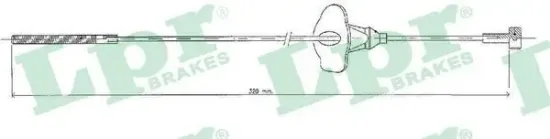 Seilzug, Feststellbremse vorne LPR C0251B Bild Seilzug, Feststellbremse vorne LPR C0251B