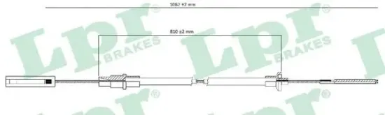 Seilzug, Kupplungsbetätigung LPR C0256C Bild Seilzug, Kupplungsbetätigung LPR C0256C