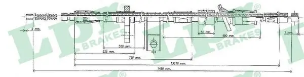 Seilzug, Feststellbremse hinten links LPR C0320B
